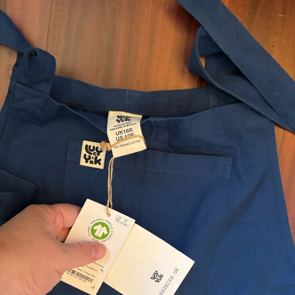 NWT Original Dungaree: ORGANIC COTTON Indigo Blue - (Umi) UK 16/US 12 Lucy & Yak - Picture 2 of 7